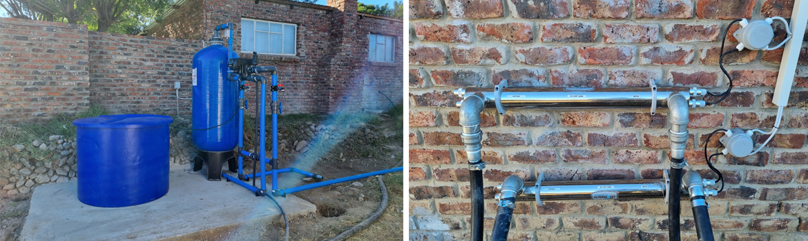 Softener and UV lights installation