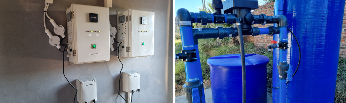 Softener and UV lights installation